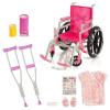 18 Doll 10 Piece Wheelchair Crutch Set