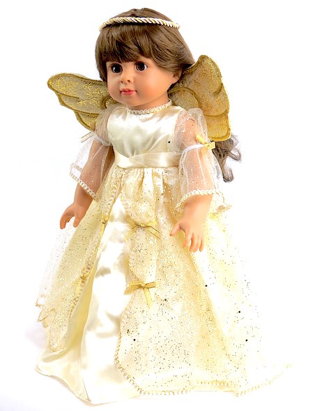 18 Inch Doll Angel Costume Gown