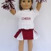 Cheerleader Outfit 18 Inch American Girl Doll 16.00