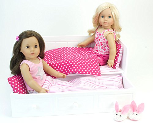 18 Inch Doll Trundle Day Bed