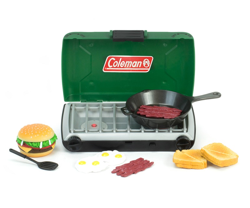 18 Doll Green Coleman Camp Stove & Food Set - The Doll Boutique