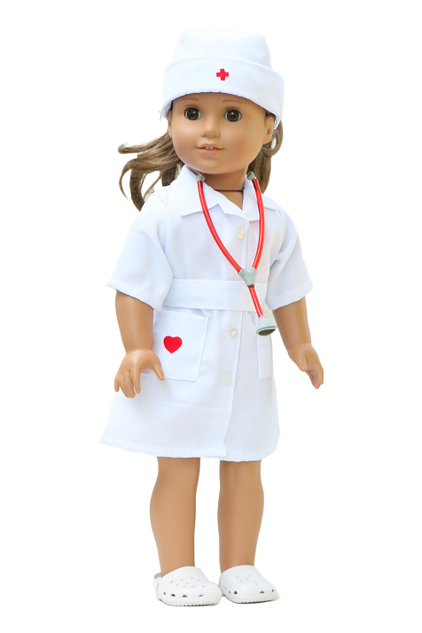 18 Doll Red Cross Nurse Uniform Stethoscope