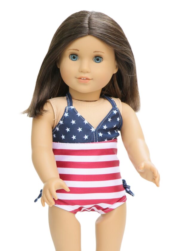 18 inch doll usa flag swimsuit
