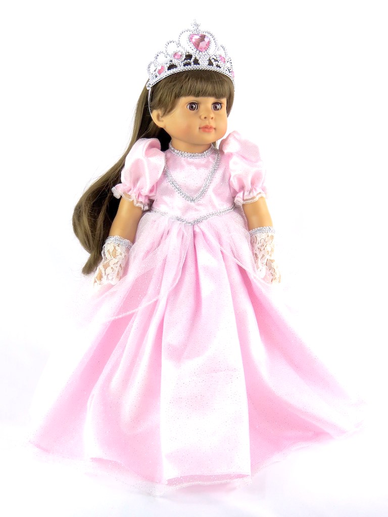 Pink Princess Dress for Wellie Wisher Dolls