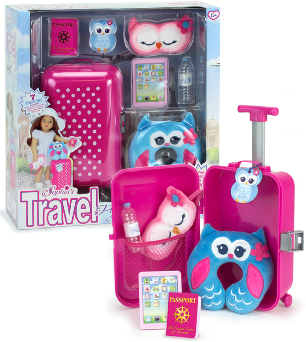 18 Inch Doll Travel Set With Suitcase