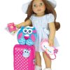 American Girl Doll Travel Set With Suitcase
