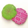Set of 2 Hot Pink & Green 18 inch Doll Bed Accent Pillows-Laurent Doll