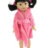 14.5" Wellie Wisher Doll Pink Bathrobe
