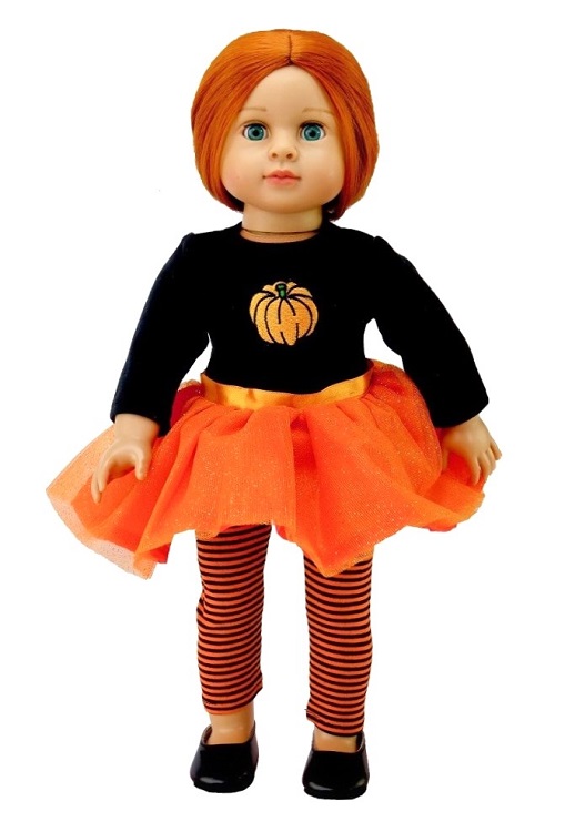 18 Doll Pumpkin Tutu