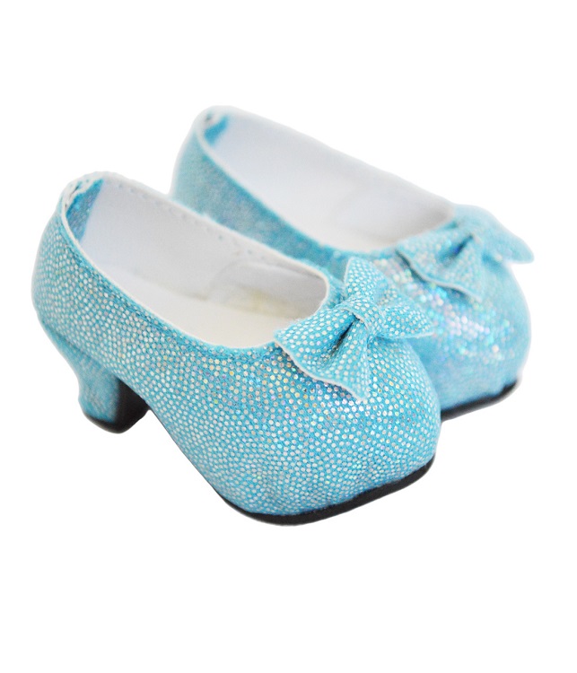 blue sparkly heels shoes