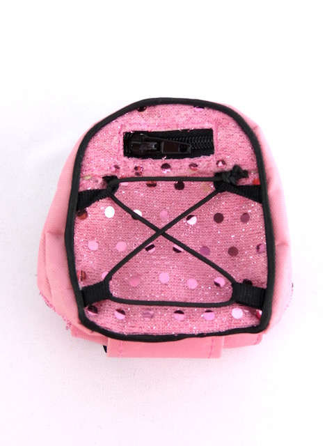 Pink Sequin Backpack Fits Wellie Wishers 14.5" American Girl Clothes