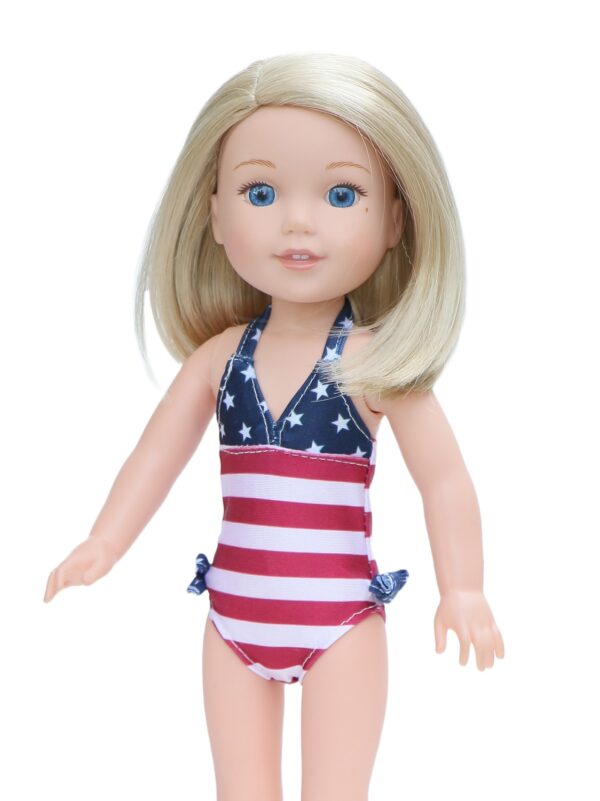 14.5 inch doll usa flag swimsuit
