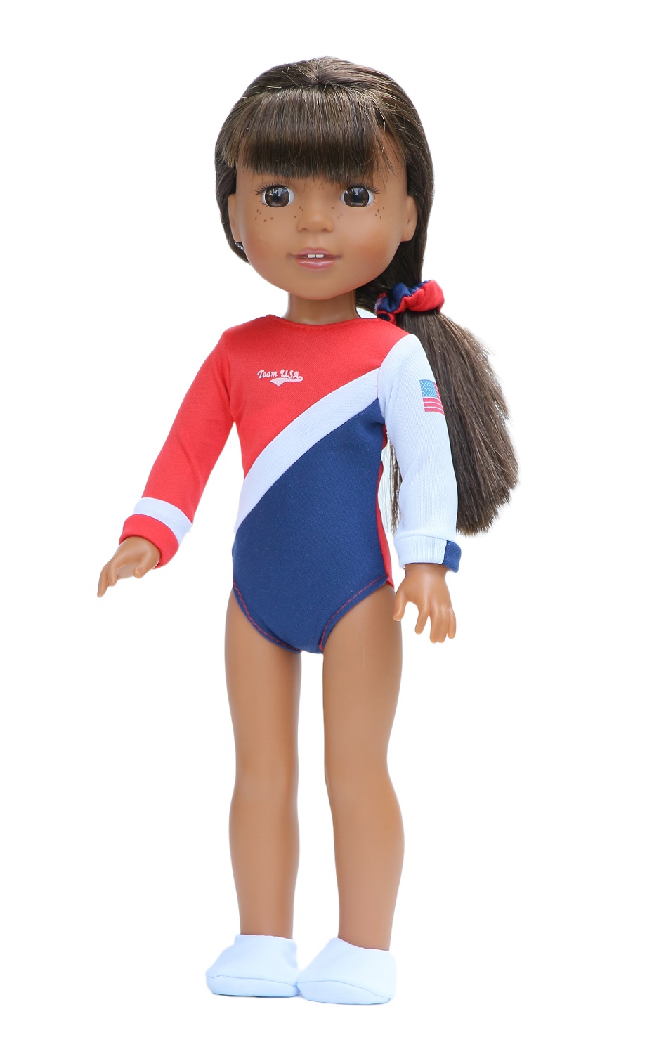 14.5 Wellie Wisher Doll USA Gymnastics 3-Piece Outfit - The Doll Boutique