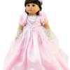 18″ Doll Pink Princess Gown, Tiara & Gloves