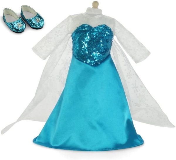 Frozen Elsa Ice Princess Gown Shoes