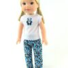 Wellie Wisher doll panda bear pajamas, mask & slippers