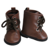 18 Inch Doll Brown Tie-up Boots