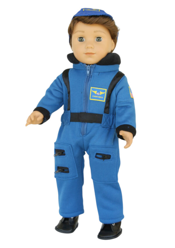18" Doll Blue Astronaut Space Suit & Cap