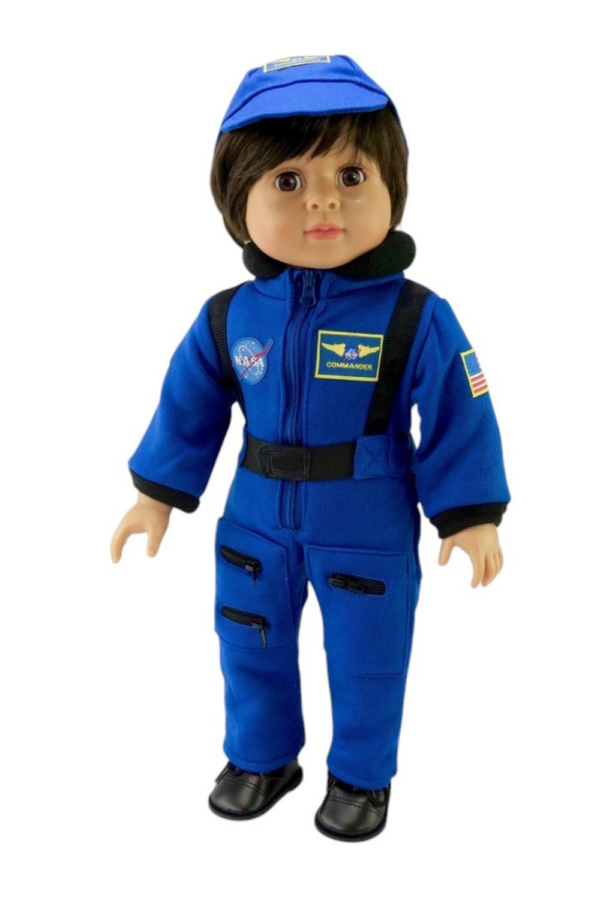18" Doll Blue Astronaut Space Suit & Cap