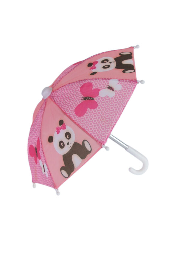 Pink Panda Butterfly Doll Umbrella Parasol