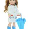Wellie Wisher Hooded Raincoat, Boots & Umbrella