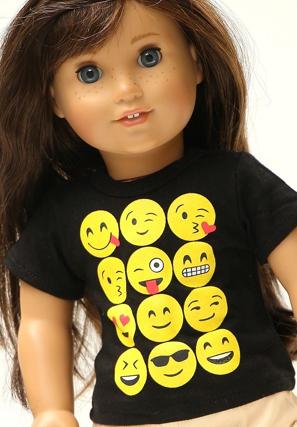 18 Inch Doll Emoji T Shirt 1