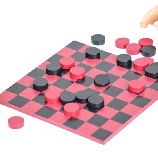 18 Inch Doll-sized Playable Checkboard & Checkers