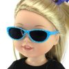 Wellie Wisher Aqua Polka Dots Sunglasses