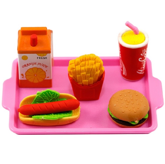 School Lunch Tray Hamburger,Shake,Fries 18 in Doll Food For American Girl