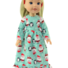 Wellie Wisher Doll Santa Nightgown & Hair Bow
