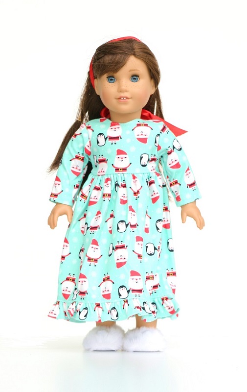 18 Inch Doll Santa Christmas Nightgown 2