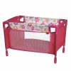 Adora Bitty Baby Sized Pink Floral Playpen Bed