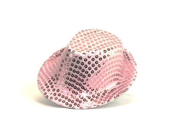18 Inch Doll Pink Sequin Fedora