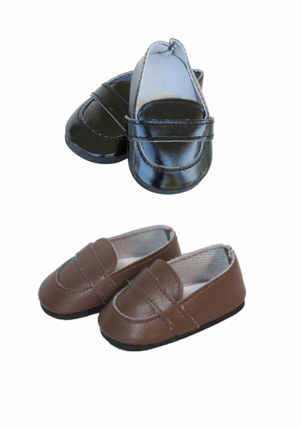 18" Boy Doll Loafer Shoes