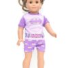 18" Doll Bat Girl Shortie Set