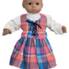 15" Bitty Baby Doll Old-Fashioned 3-Piece Plaid Skirt Set