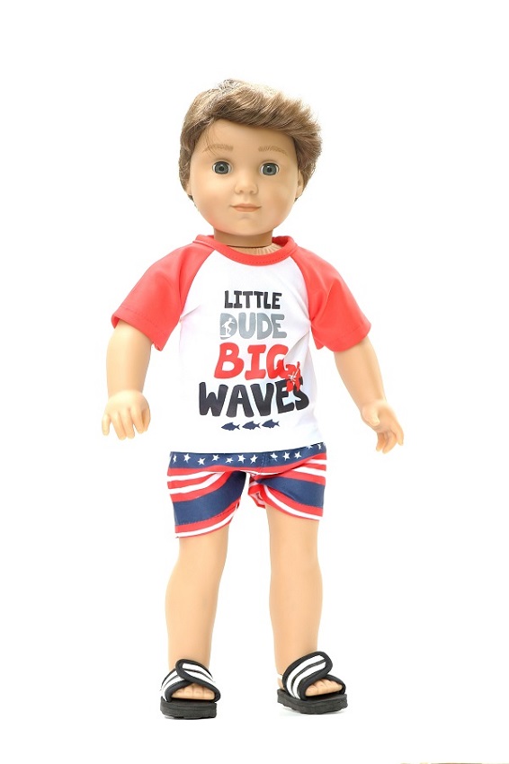 18 Inch Boy Doll Big Waves Outfit