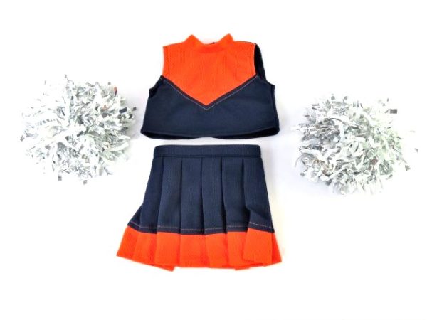 18 Inch Doll Cheer Outfit Pom Poms 1