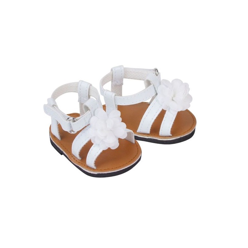 white sandals in store