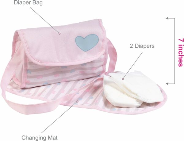 adora doll diaper bag mat diapers