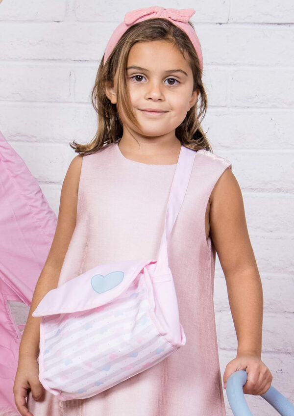 adora pink pastel doll diaper bag
