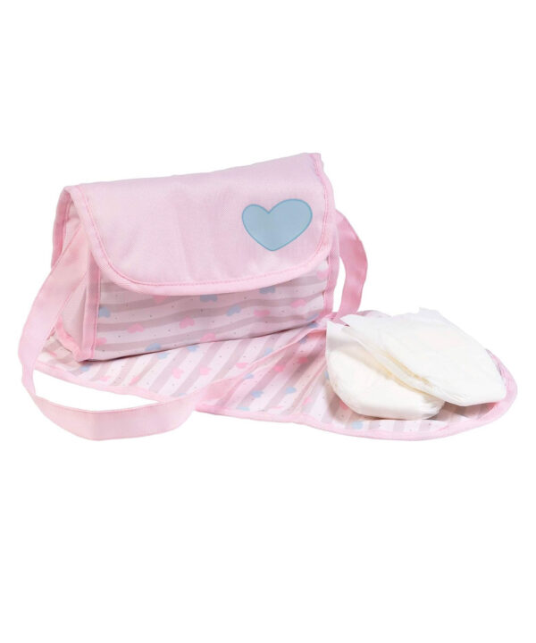 adora pink pastel doll diaper bag mat diapers