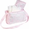 pink pastel doll diaper bag mat diapers