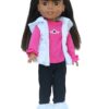 14.5" Wellie Wisher Doll Star Puffer Vest, T-shirt & Leggings