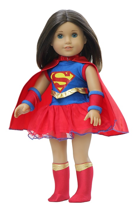 18 inch doll super girl costume 2