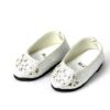 14.5" Wellie Wisher Doll Silver Glitter Flats