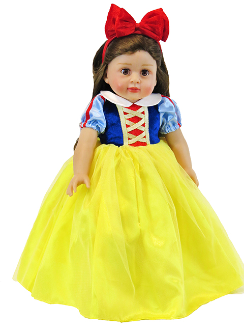 18 Inch Doll Snow White Gown Costume