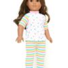18 Inch Doll Stars & Stripes Two Piece Pajamas