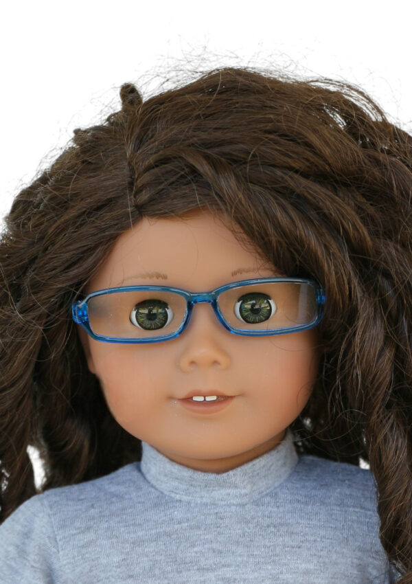 18" Doll Modern Blue Glasses