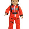 18 inch doll orange astronaut costume